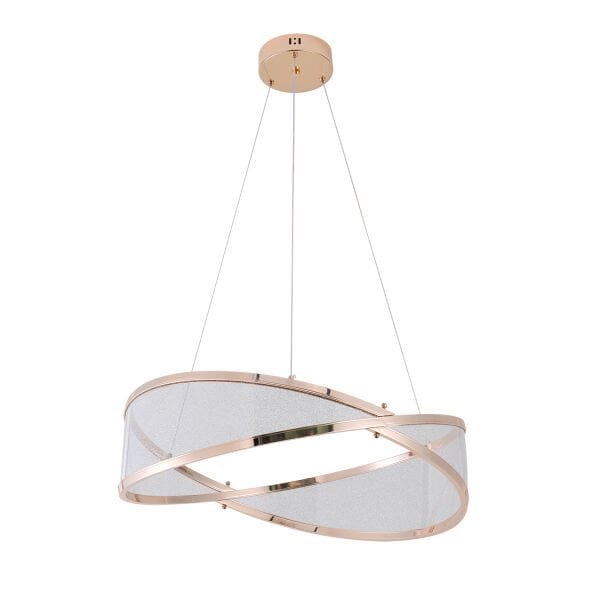 Natura 60'lık Yuvarlak Gold Salon Sarkıt Led Avize