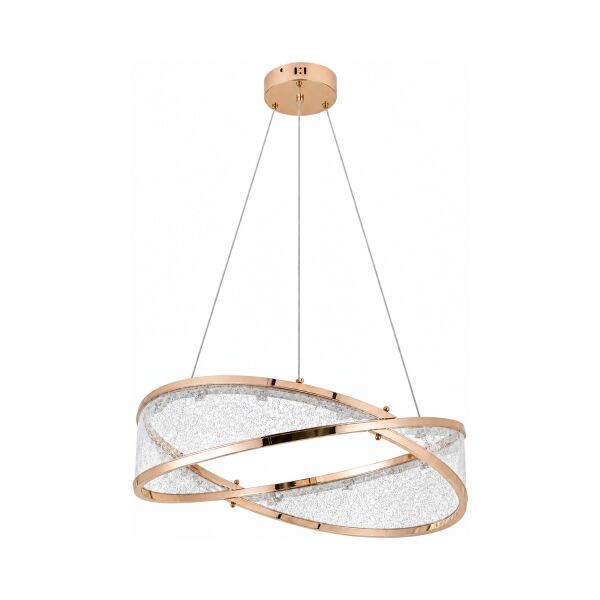 Natura 60'lık Yuvarlak Gold Salon Sarkıt Led Avize