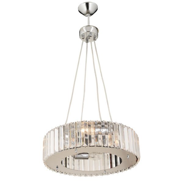 Lora Kristalli Krom  Kristalli, Taşlı Modern Tasarım Kristal Salon Avize