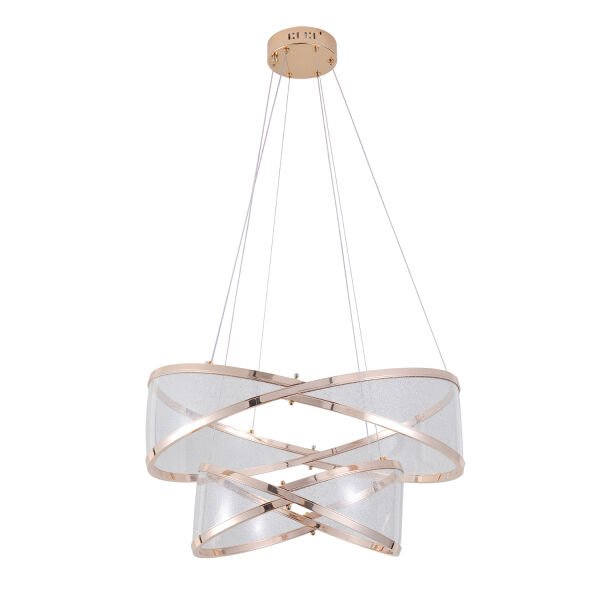 Natura Sıralı Gold Salon Sarkıt Led Avize