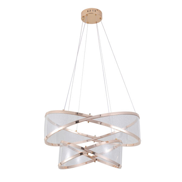 Natura Sıralı Gold Salon Sarkıt Led Avize