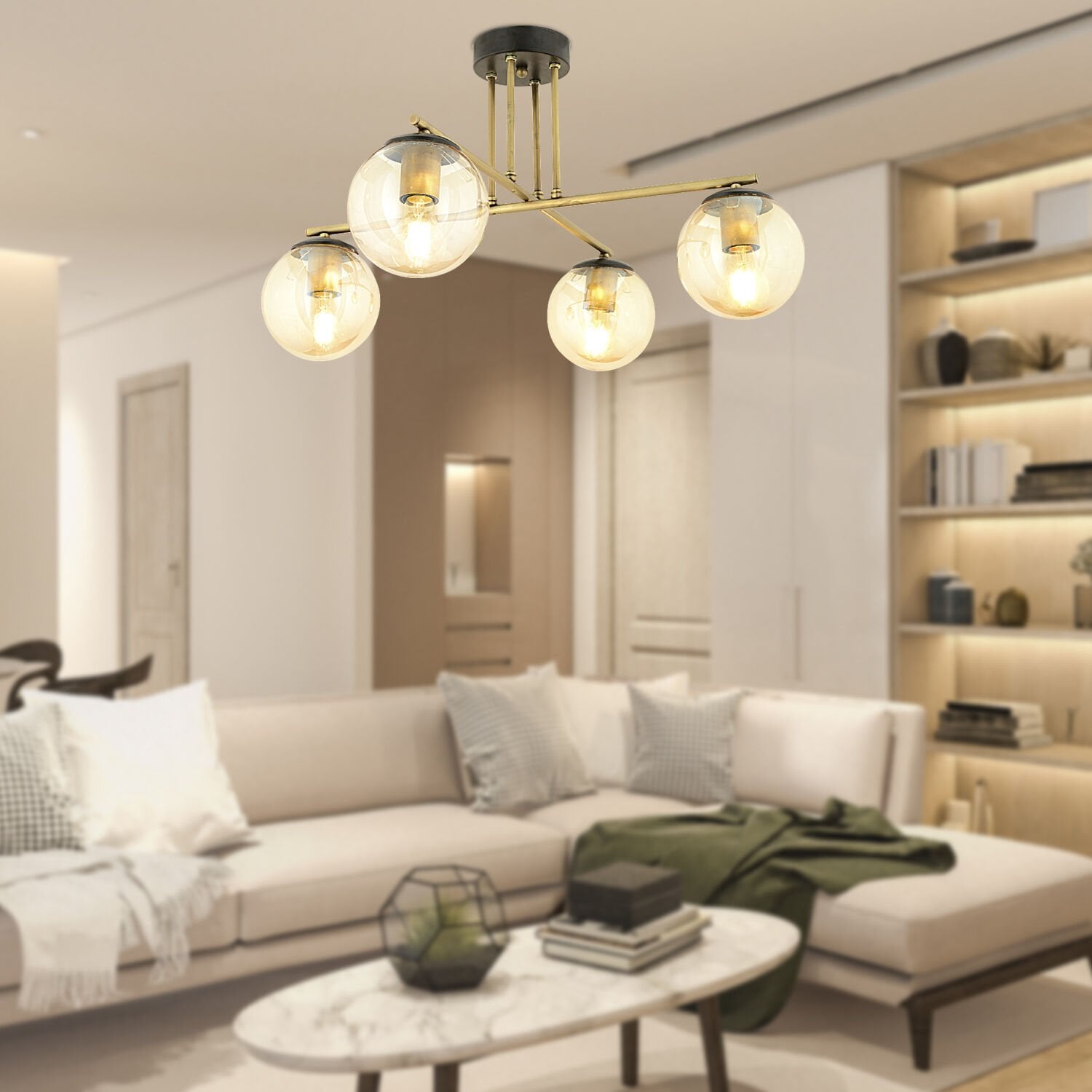 Mali 4 Kollu Eskitme Balcam Modern Yatak Odası Mutfak Salon Avize