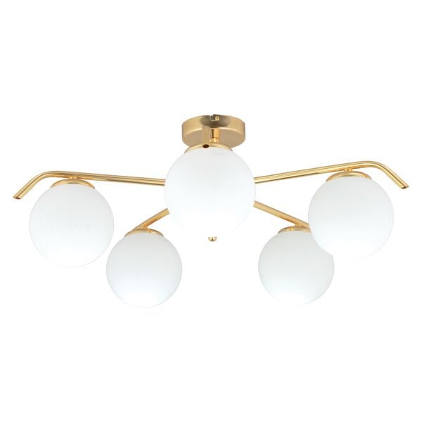 Diaspor 5li Yuvarlak Gold Modern Sarkıt Genç Odası Yatak odası Retro Salon Avize