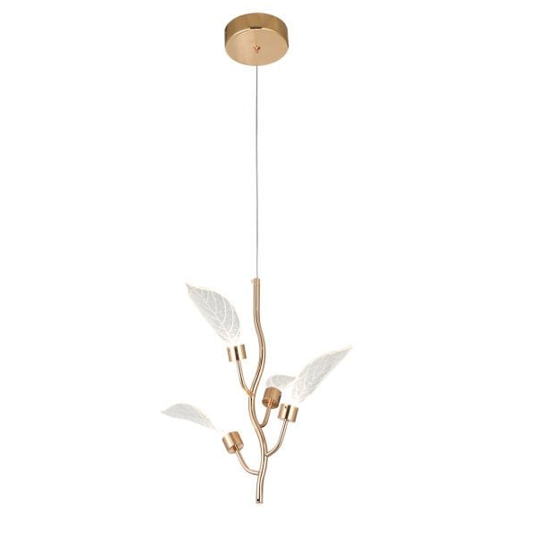 Liria Gold Yaprak Desenli Sarkıt Led Avize