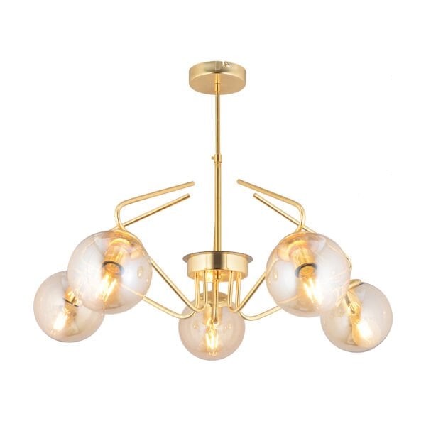 Mildred 5'li Gold Modern Sarkıt Genç Odası Mutfak Yatak Odası Salon Sarkıt Avize