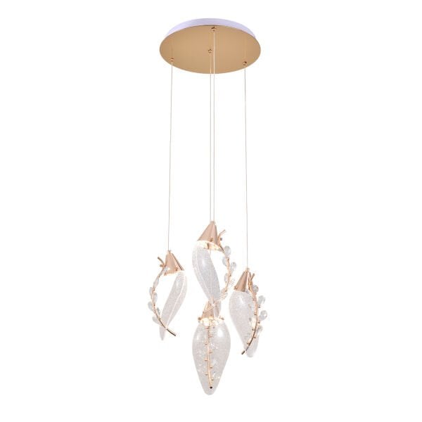 Ardea 4'lü Yuvarlak Sarkıt Salon Led Avize