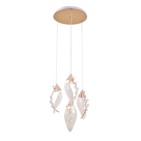 Ardea 4'lü Yuvarlak Sarkıt Salon Led Avize