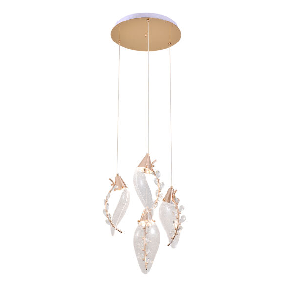 Ardea 4'lü Yuvarlak Sarkıt Salon Led Avize