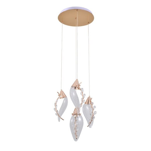 Ardea 4'lü Yuvarlak Sarkıt Salon Led Avize