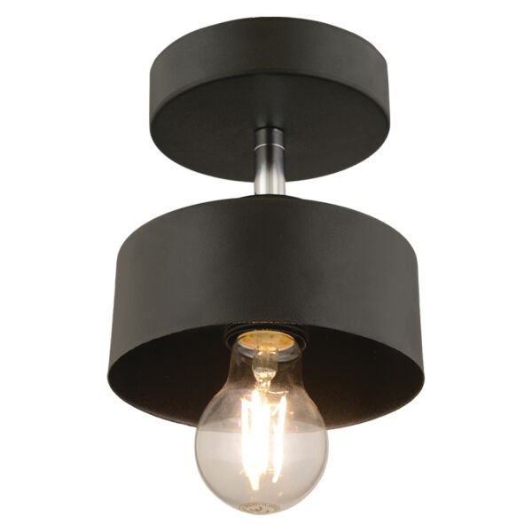 Meriç Tekli Siyah Plafonyer Modern Retro Genç Odası Mutfak Salon Avize