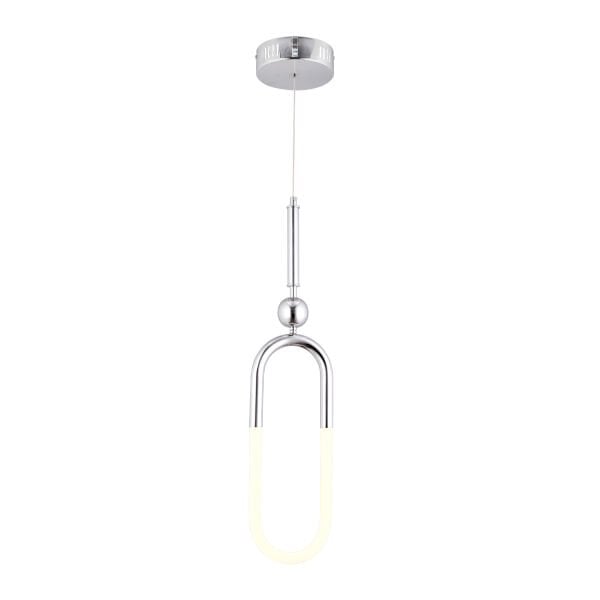 Thisted Tekli Krom Ledli 13 Watt Modern Koridor, Yatak Odası Salon Sarkıt Led Avize