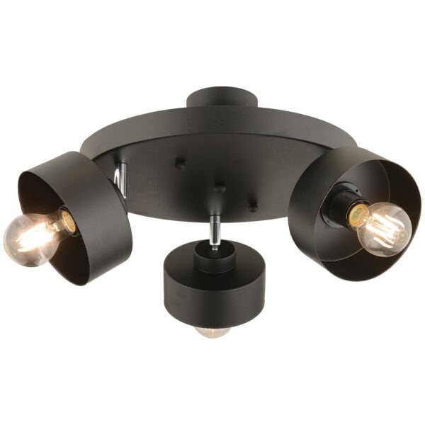 Meriç 3'lü Siyah Plafonyer Modern Retro Genç Odası Mutfak Salon Avize