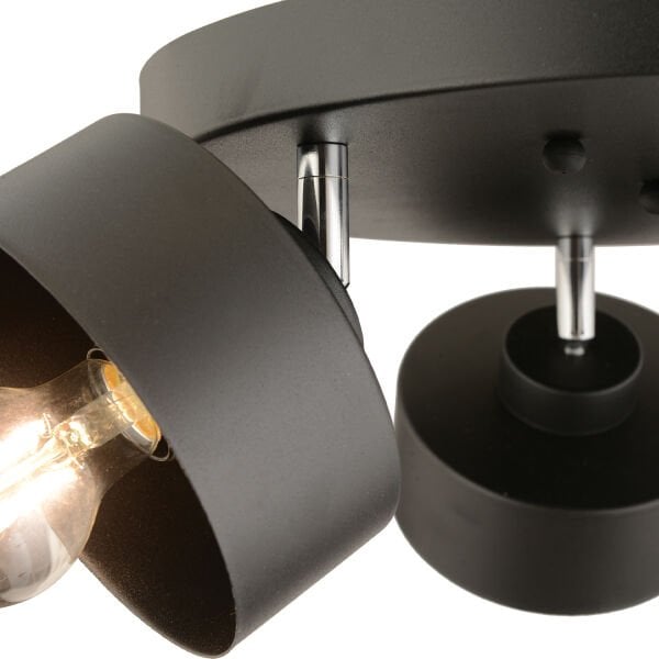 Meriç 3'lü Siyah Plafonyer Modern Retro Genç Odası Mutfak Salon Avize