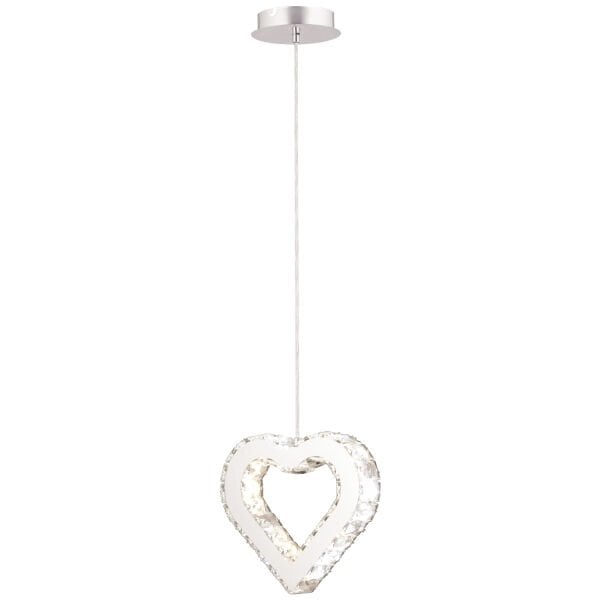 Evin Kalp Krom Kaplamalı Kristalli Taşlı Modern Tasarım  Kristal  Salon Avize