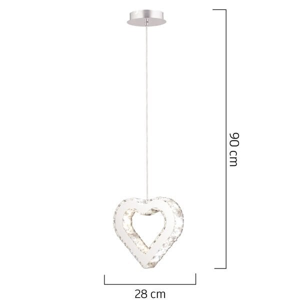 Evin Kalp Krom Kaplamalı Kristalli Taşlı Modern Tasarım  Kristal  Salon Avize