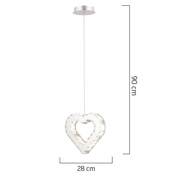 Evin Kalp Krom Kaplamalı Kristalli Taşlı Modern Tasarım  Kristal  Salon Avize