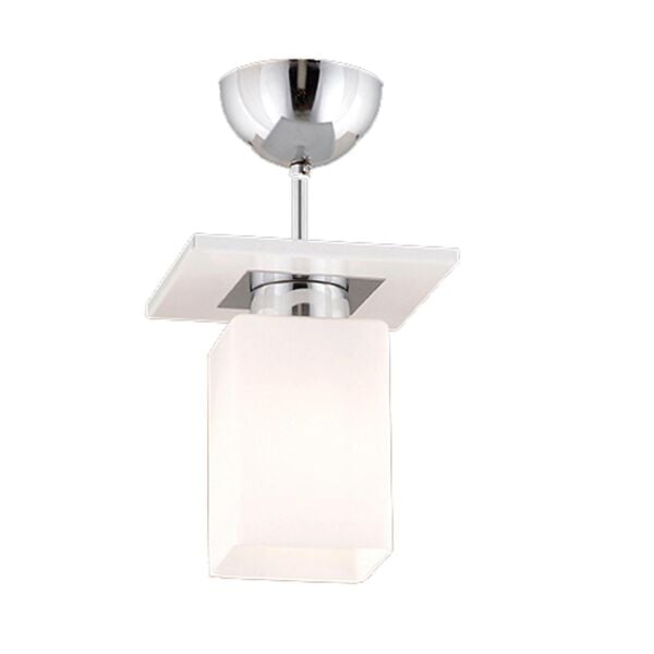 Atlas Tekli Beyaz Kare Modern Genç Odası Mutfak- Banyo Mutfak Salon Spot Avize