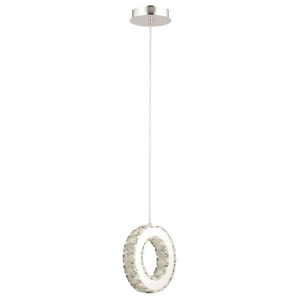 Akanay Tekli Krom Ledli 3 Renkli Sarkıt Kristalli Taşlı Modern Tasarım Led Kristal Top Salon Avize