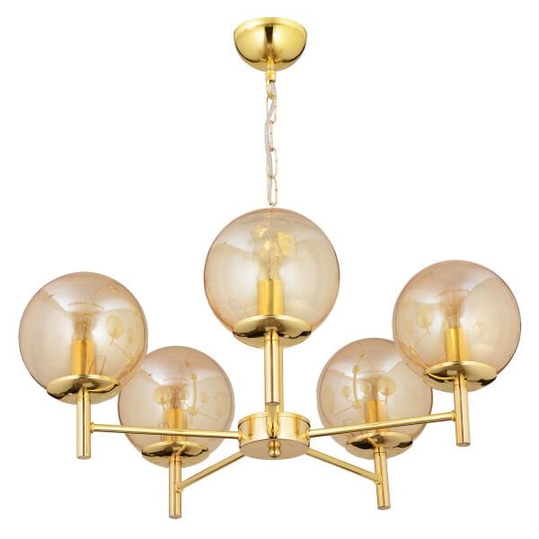 Minar 5Li Gold Kaplama Modern Yatak odası Salon Avize