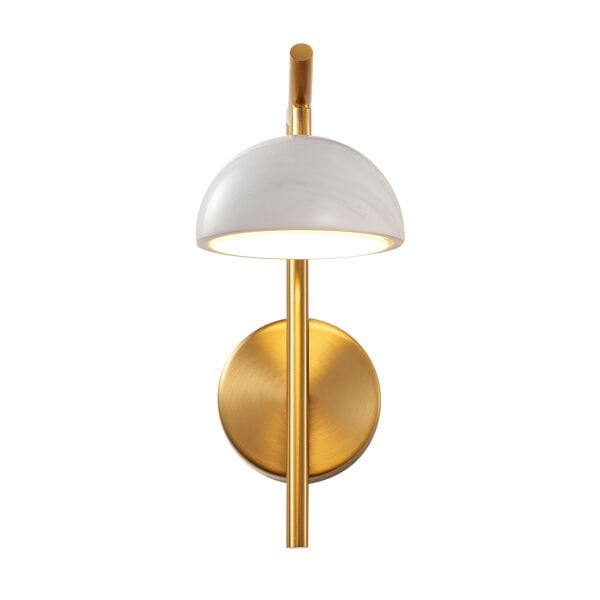 Caelis Mermer Desenli Traverten Modern Salon Led Aplik