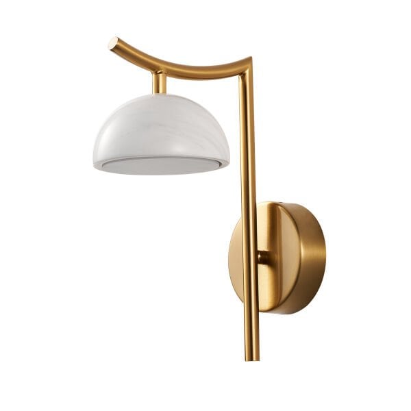 Caelis Mermer Desenli Traverten Modern Salon Led Aplik