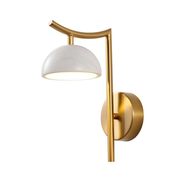 Caelis Mermer Desenli Traverten Modern Salon Led Aplik