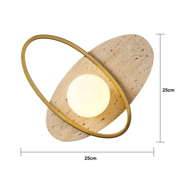 Astrae Mermer Desenli Modern Salon Aplik