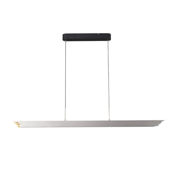 Late Gri Sıralı Yemek Masası Üstü 30 Watt Modern Sarkıt Salon Led Avize