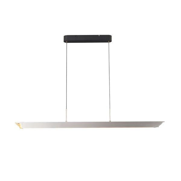 Late Gri Sıralı Yemek Masası Üstü 30 Watt Modern Sarkıt Salon Led Avize