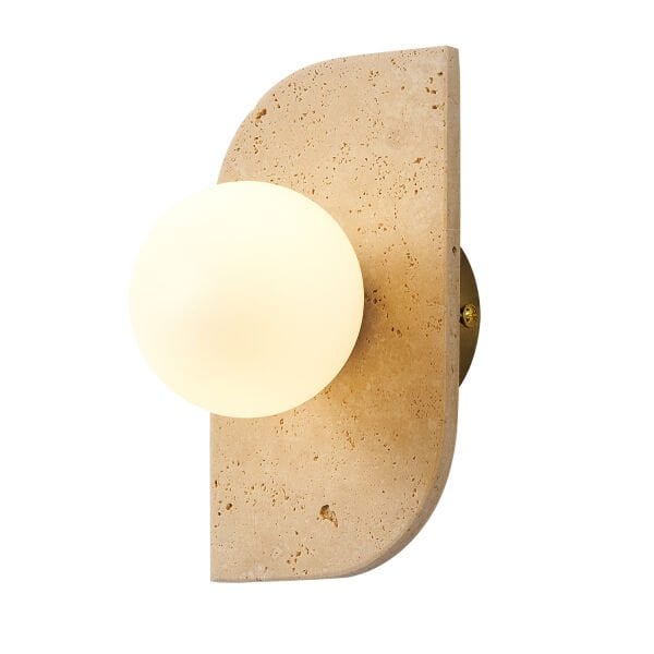 Tirra Traverten Mermer Desenli Modern Salon Aplik