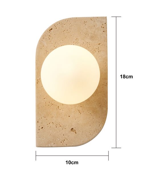 Tirra Traverten Mermer Desenli Modern Salon Aplik