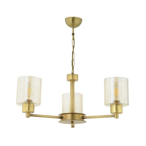 Geneva 3 Lü Eskitme Modern Yatak Odası  Salon Avize