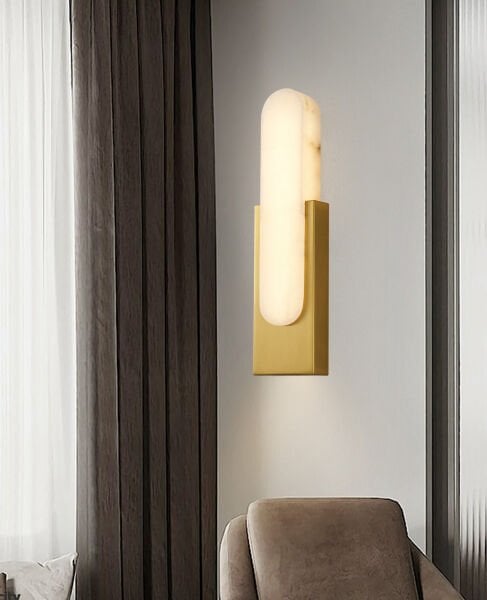 Lunelle Eskitme Mermer Desenli Modern Salon Led Aplik