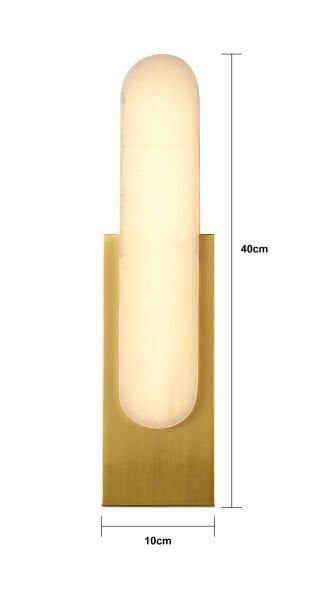 Lunelle Eskitme Mermer Desenli Modern Salon Led Aplik