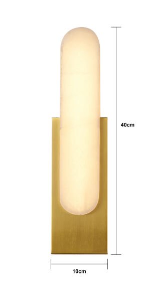 Lunelle Eskitme Mermer Desenli Modern Salon Led Aplik