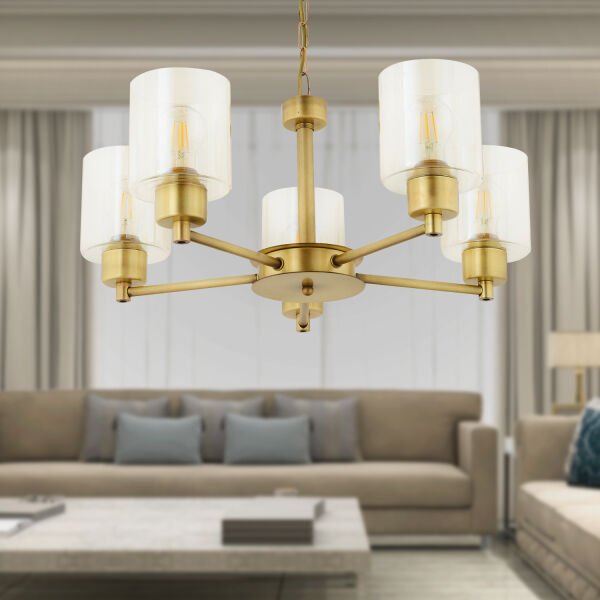 Geneva 5 Li Eskitme Modern Yatak Odası  Salon Avize