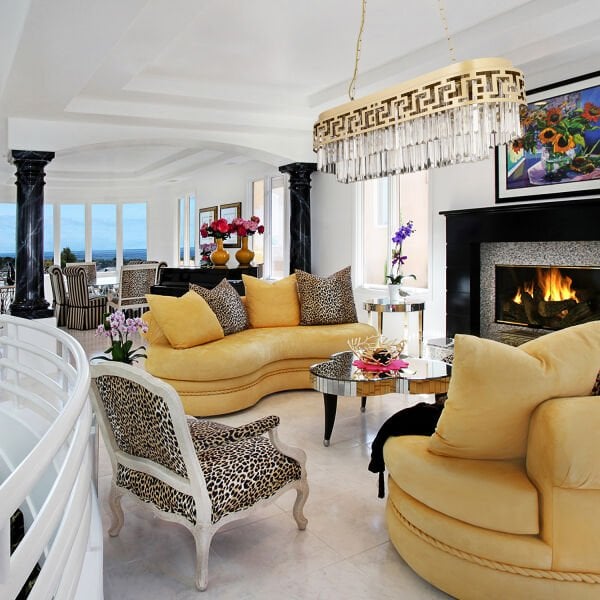 Merlin Sıralı Eskitme Kristalli Taşlı Modern Tasarım Yemek Masası Üstü Kristal Salon Avize