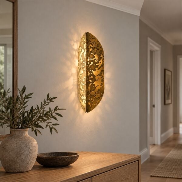 Elara Gold Modern Salon, Yatak Başı Led Aplik