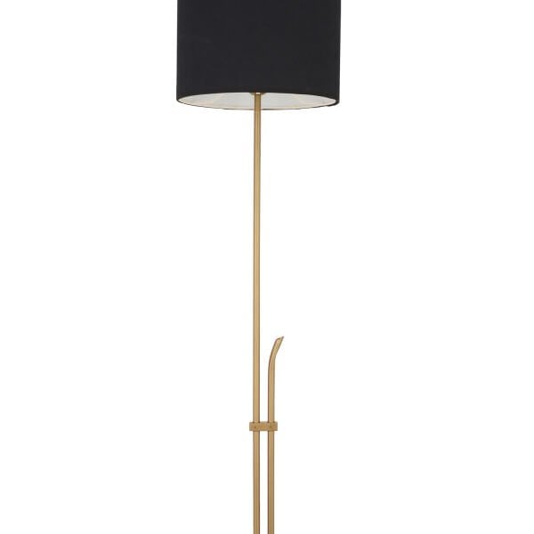 Jolly Siyah Şapkalı Eskitme Modern Tasarım Ayaklı Abajur Lamba  Metal Lambader