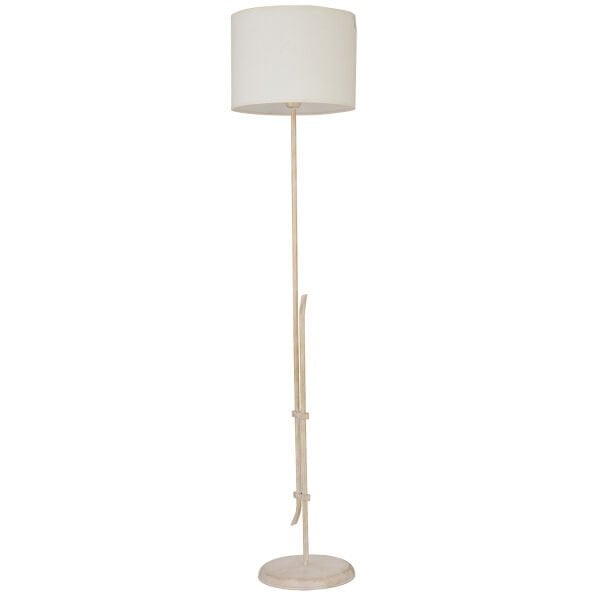 Jolly Beyaz Şapkalı Beyaz Modern Tasarım Ayaklı Abajur Lamba  Metal Lambader