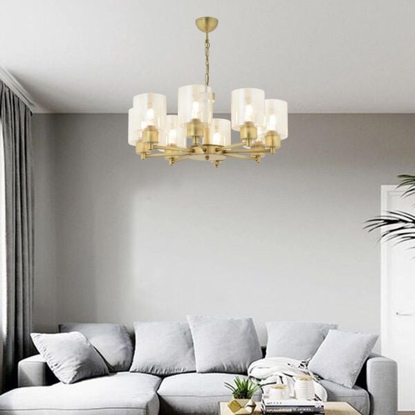 Geneva 8 Li Eskitme Modern Yatak Odası  Salon Avize