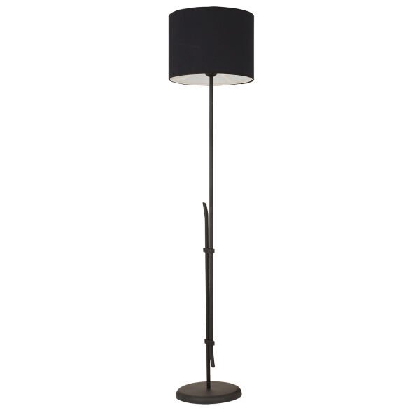 Jolly Siyah Şapkalı Siyah Modern Tasarım Ayaklı Abajur Lamba  Metal Lambader
