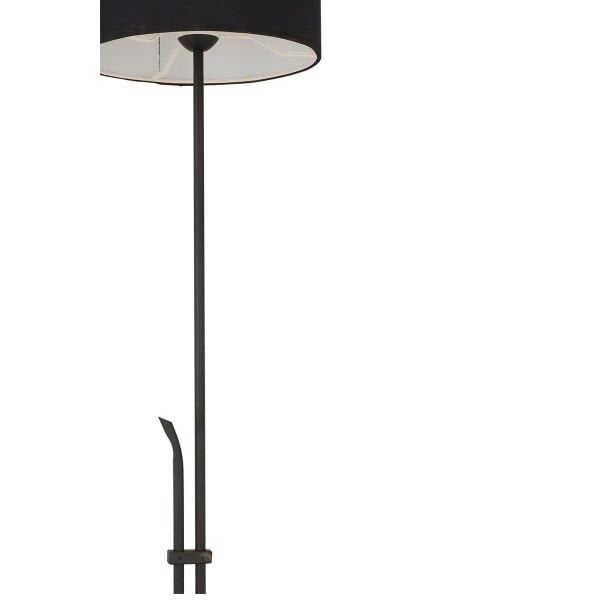 Jolly Siyah Şapkalı Siyah Modern Tasarım Ayaklı Abajur Lamba  Metal Lambader