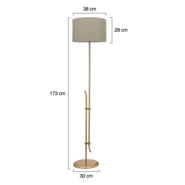 Jolly Eskitme Şapkalı Eskitme Modern Tasarım Ayaklı Abajur Lamba Metal Lambader