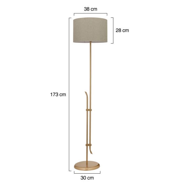 Jolly Eskitme Şapkalı Eskitme Modern Tasarım Ayaklı Abajur Lamba Metal Lambader