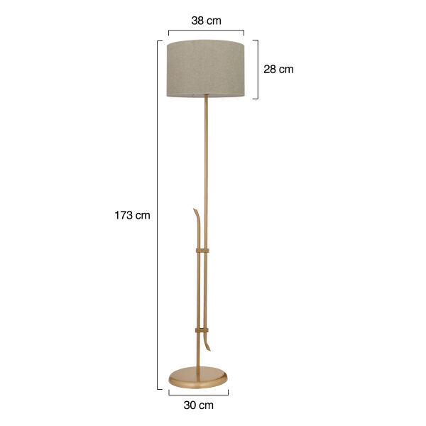 Jolly Eskitme Şapkalı Eskitme Modern Tasarım Ayaklı Abajur Lamba Metal Lambader
