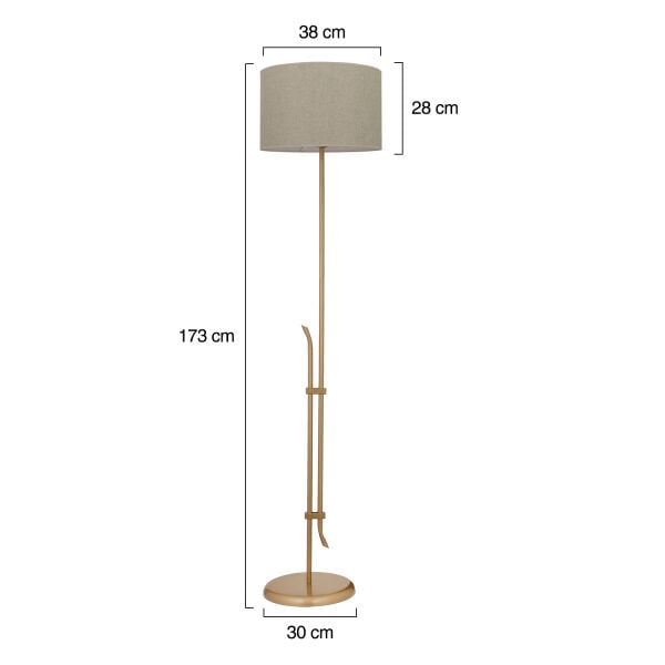 Jolly Eskitme Şapkalı Eskitme Modern Tasarım Ayaklı Abajur Lamba Metal Lambader