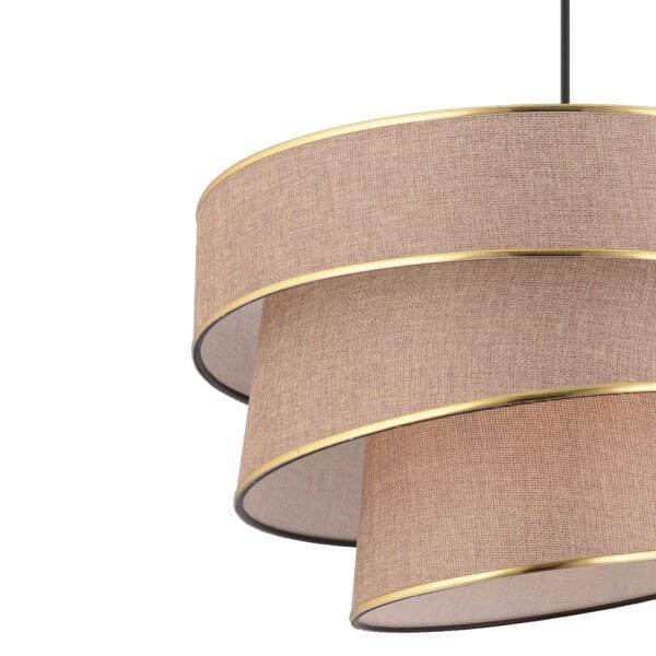 Paoni 3 Katlı Eskitme Gold Detaylı Modern Koridor,Yatak Odası Salon Avize