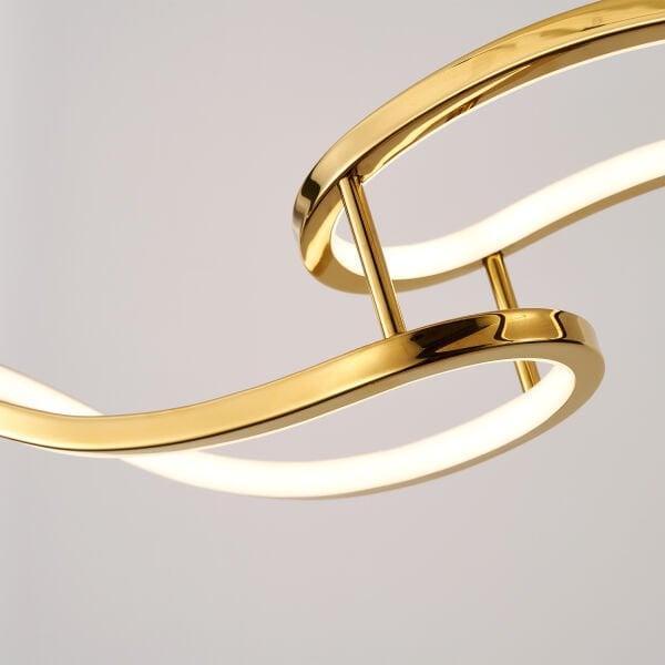 Quon 5'li Gold 100 Watt Sıralı Yemek Masası Üstü Modern Sarkıt Salon Led Avize