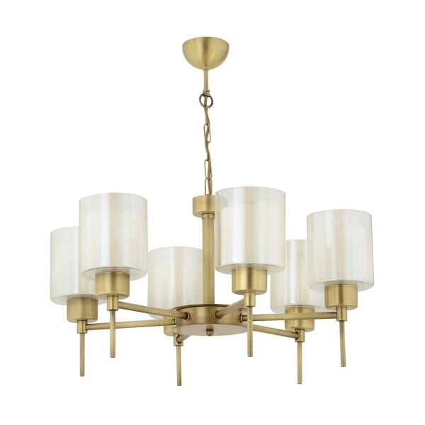 Goldie 6 Lı Eskitme Modern Yatak Odası  Salon Avize